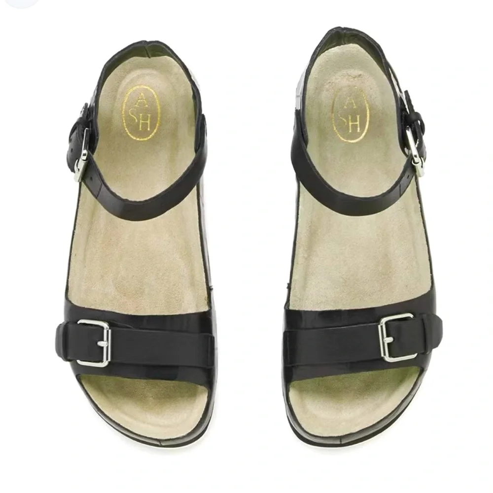 NWT ASH Women's Vera Flatform Leather Sandals. Size 40 - Picture 4 of 10